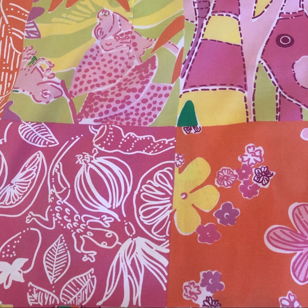 Lilly Pulitzer Chef’s Blend Patchwork Skort 8 Euc - image 3